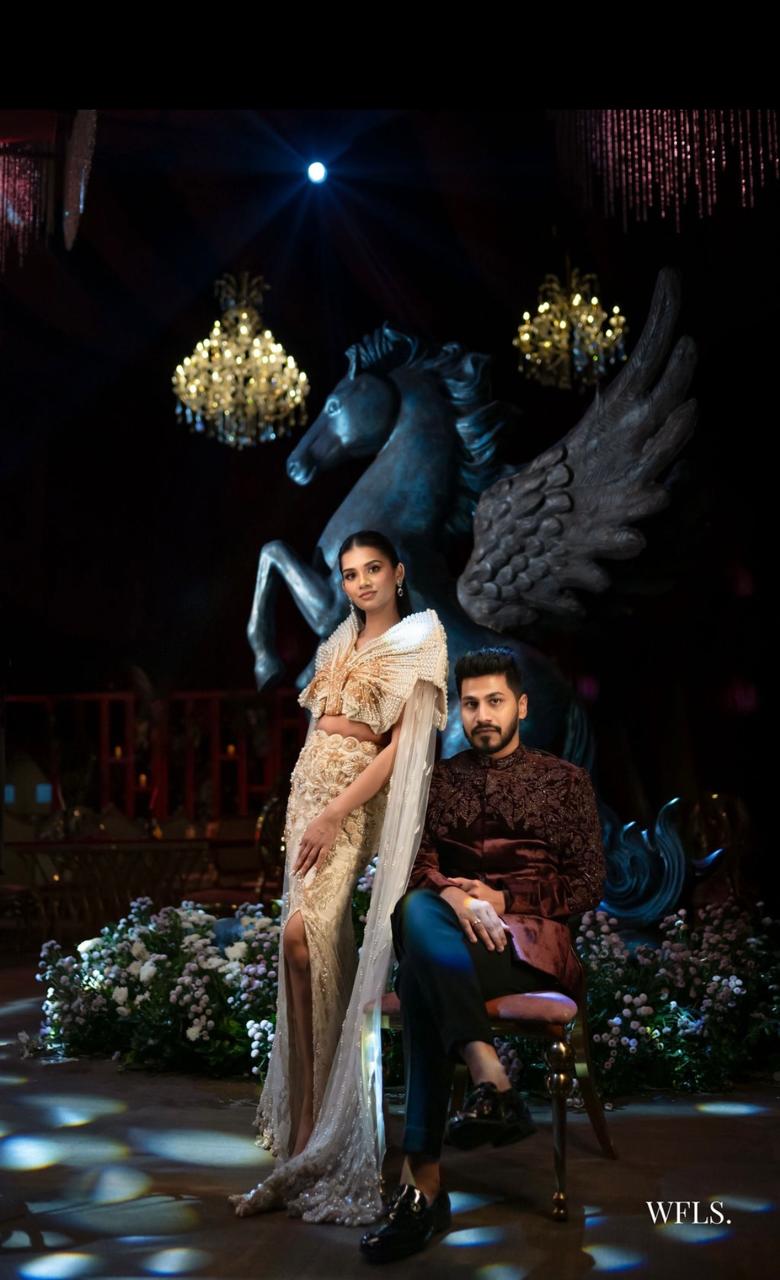 Grand baraat entry and reception decor styling for Hyderabad wedding - Shubhakruth